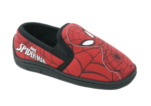 Bambini Ragazzi Ragazze Bambini Rosso e Nero Marvel Ultimate Spiderman Pantofole