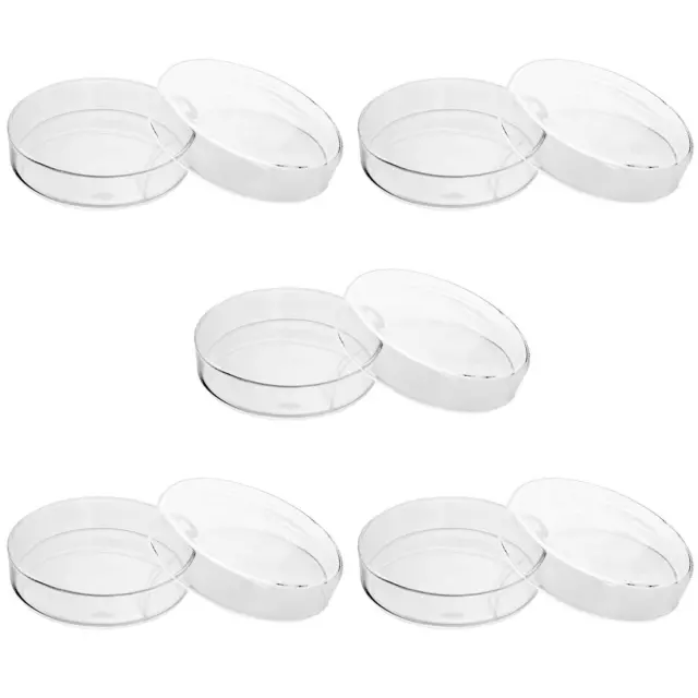 QWORK Glass Petri Dishes with Lids, High Borosilicate Glass Petri Dish Petri fo