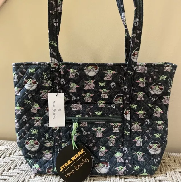 Vera Bradley Star Wars Mandalorian Grogu Baby Yoda Small Tote Purse Bag NWT