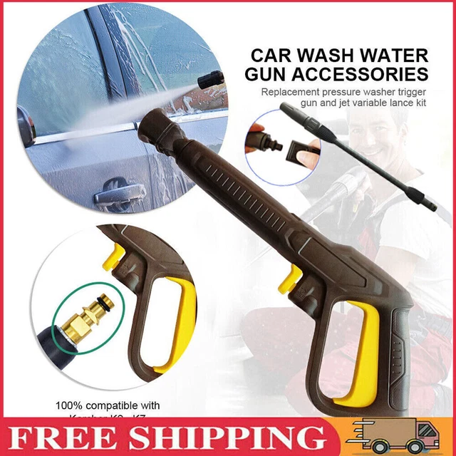 Pistolet Pulvérisateur Karcher Compatible K2 à K7 2175 PSI - Kit Lance Avec Buse Réglable Et Turbo