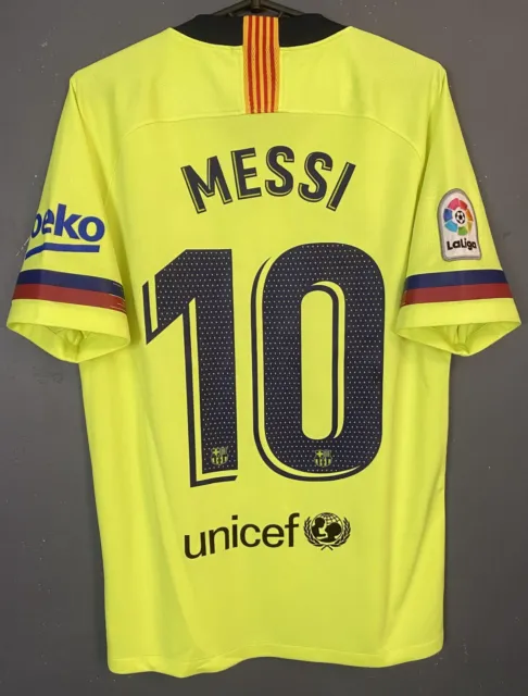 Men's Fc Barcelona 2018/2019 Messi Soccer Football Shirt Jersey Maillot Size S