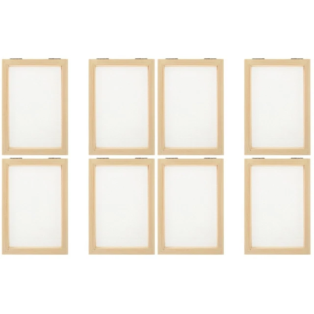 2x DIY Holz Papierherstellungsform Pro Handwerk Kinder Machen