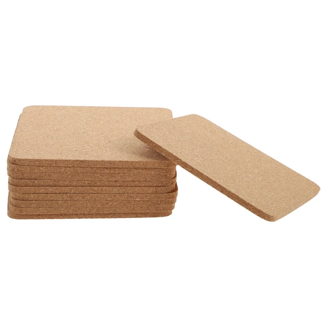 10 stücke Durable Korkmaterial Untersetzer Einfache Untersetzer Becher Matten