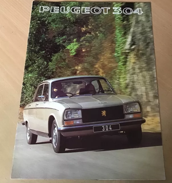 PEUGEOT 304 SALOON & ESTATE 1977 UK Mkt Sales Brochure