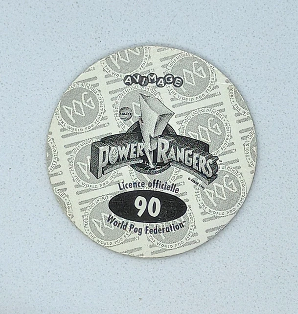 Lot De 2 Pogs Kini Avimage - Couleurs Bleu Et Vert, En Plastique - Occasion, Idéal Pour Collectionneurs