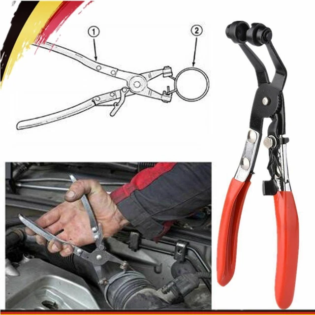 Pinza fascetta tubolare 215 mm morsetti tubo pinza con funzione cricchetto auto veicolo
