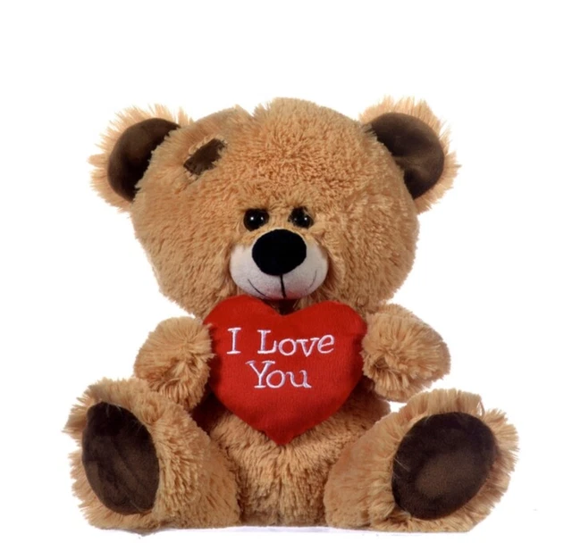 NEW 8& BROWN I Love You Valentine's Teddy Bear Soft Plush Toy £11.65 ...