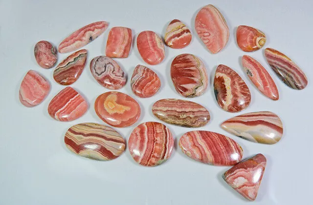 Aa++ Natural Rhodochrosite Mix Shape Cabochon Loose Gemstone Wholesale Lot 2