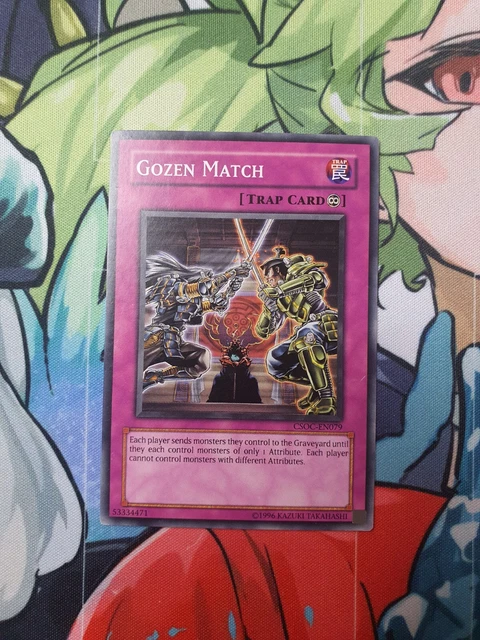 CSOC-EN079 Gozen Match Common Unlimited Edition YuGiOh Card Light Play