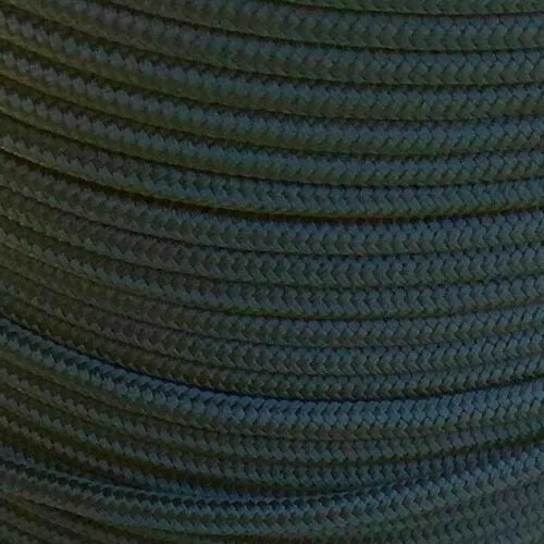 10m X 5mm BLACK DOUBLE BRAID WITH DYNEEMA SPECTRA CORE MARINE SAILING ROPE