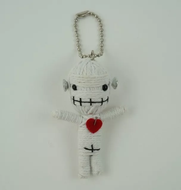 Cute String Voodoo Frankenstein Heart Monster Bag Charm Keychain Halloween Toy