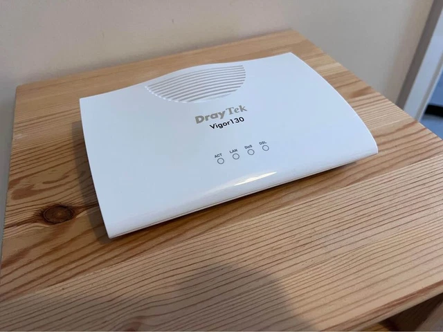 DRAYTEK VIGOR 130 ADSL2+/VDSL2 (FTTC/BT Infinity) Ethernet Modem PPPoE ...