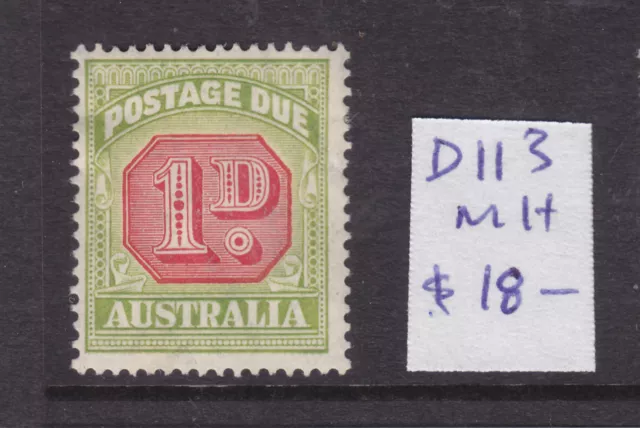 POSTAGE DUES AUSTRALIA:   1d  SG D113   MH.