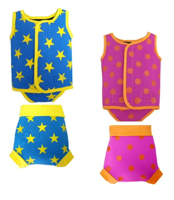 IndigoKids baby toddler girl boy neoprene swimwear wetsuit swim suit & nappy set