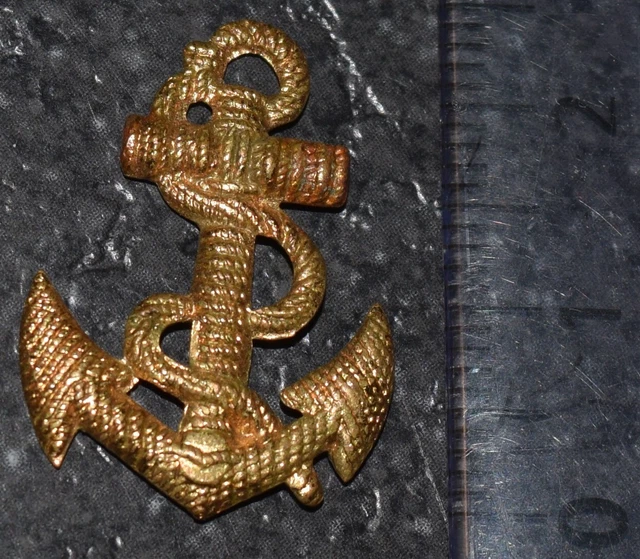 Calot Troupes De Marine Taille 53 - Laine, Insigne Ancre Dorée Non Monté - Pour Collection, Costume, Cérémonie