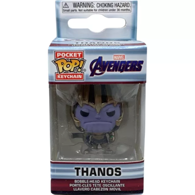 Funko Pocket POP! Keychain Marvel Avengers Thanos Bobble Head NEU & OVP