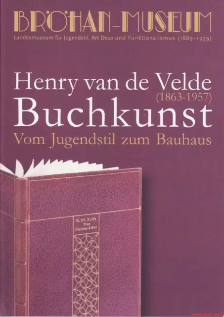 Fachbuch Henry van de Velde - Buchkunst Vom Jugendstil zum Bauhaus TOLLES BUCH!