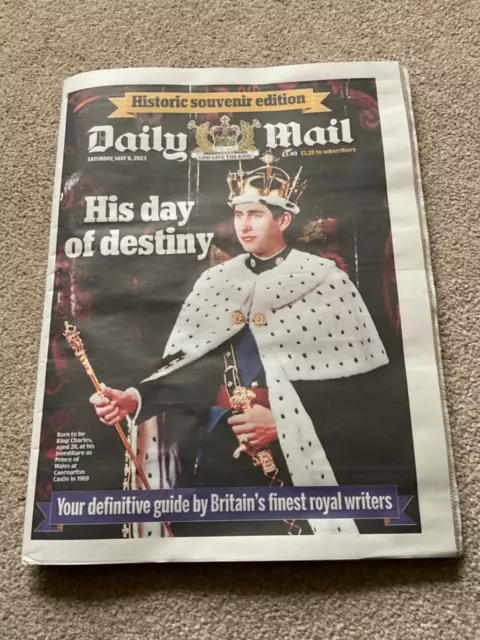 Daily Mail Newspaper 6th May 2023 Coronation Of King Charles III Special Edition