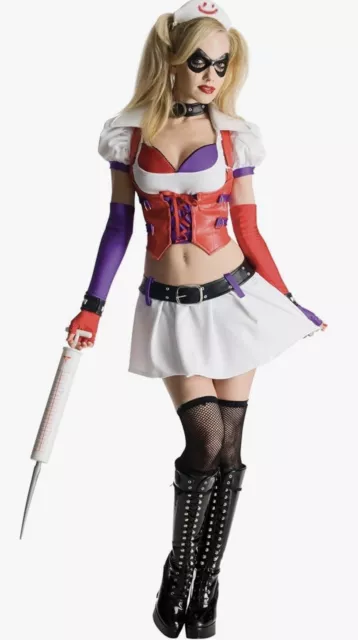 Harley Quinn Sexy Nurse Secret Wishes Adult Women Halloween Costume SMALL NEW