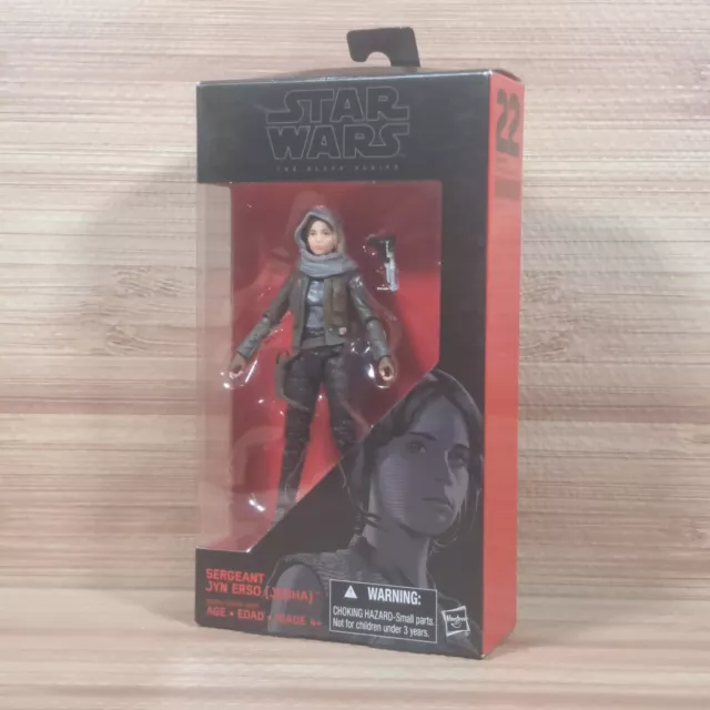 Star Wars Black Series Rogue One #22 Sergeant Jyn Erso Action Figure 2016 Hasbro