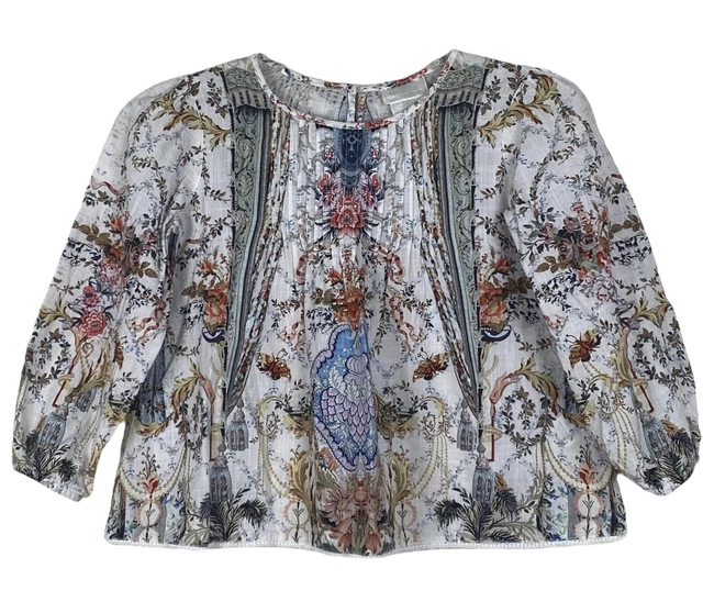 Milla by Camilla Girls Floral Top Embellished Tee Shirt Size 6