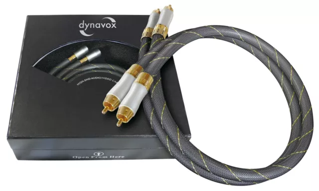 DYNAVOX HIGHEND-Stereo-Cinchkabel  2 x 0,6 m  NF-Kabel hochwertig Cinchkabel