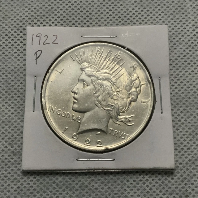 1922 p Silver Peace Dollar 90% silver.