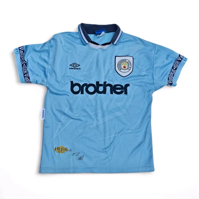 Maillot Manchester City Home Noir - Réplique Officielle - Taille S Homme (Gorton FC 1884)