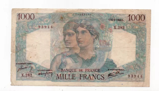 Billet France 1000  Francs 1946