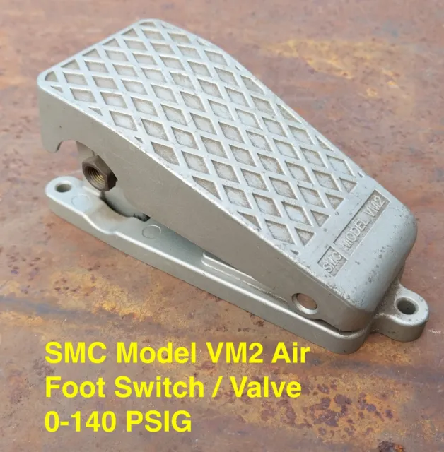 Smc Vm2 Pneumatic Air Foot Pedal Operator Switch 0-140 Psig -  Made In Usa!