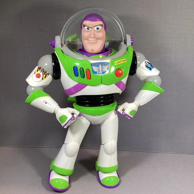 BUZZ LIGHTYEAR TOY Story Action Figure 12" Disney Pixar RARE HEAD