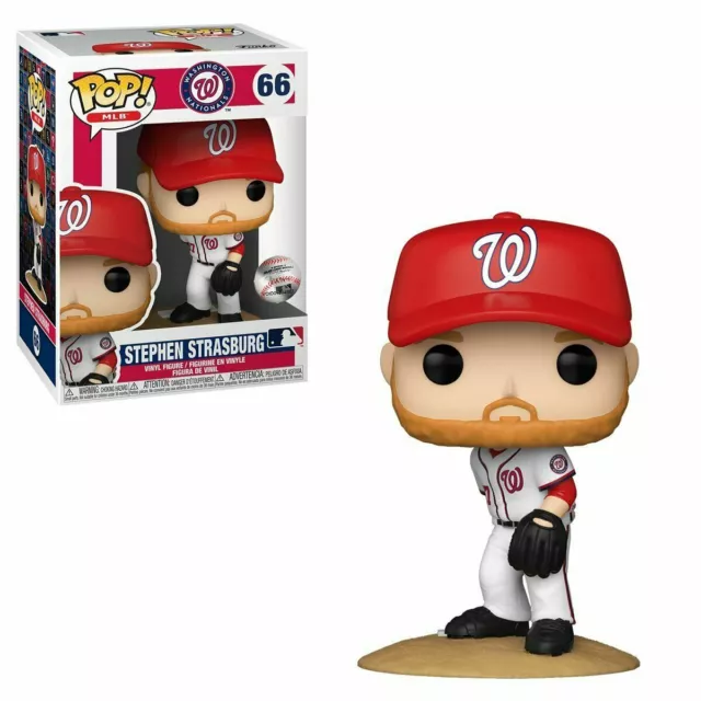 Funko Pop! 138A Vinyl Nationals - Stephen Strasburg Home MLB Figurine #66