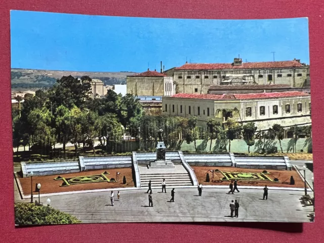 Cartolina - Augusta ( Siracusa ) - Monumento ai Caduti e Castello Svevo - 1968