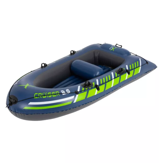 Bateau gonflable pneumatique canoë de kayak en plastique 2 places 250x120x40 cm