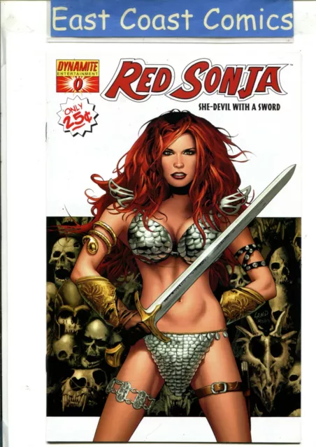 Red Sonja She-Devil With A Sword #0 White Cover - Dynamite