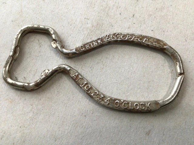 Vintage Dr Pepper Bottle Opener "Drink A Bite To Eat At 10, 2 & 4 O’clock”