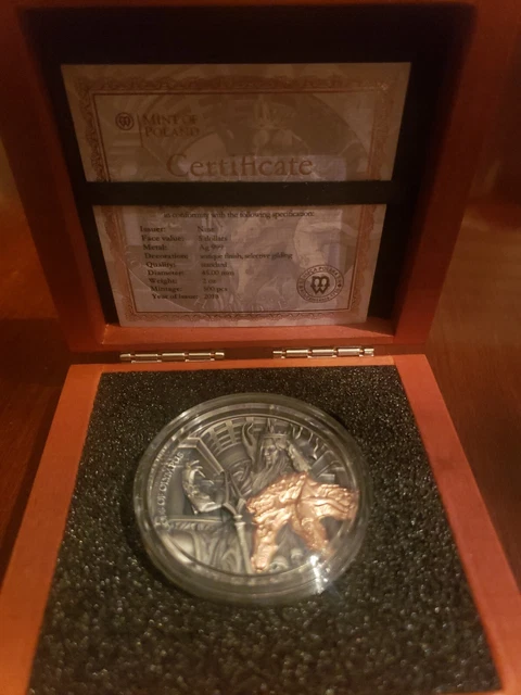 2018 Niue Hades Gods of Olympus 2 oz Antique finish Silver Coin