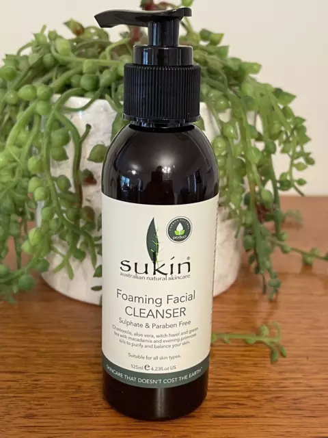 Sukin Signature Foaming Facial Cleanser Pump 125ml Made In Australia