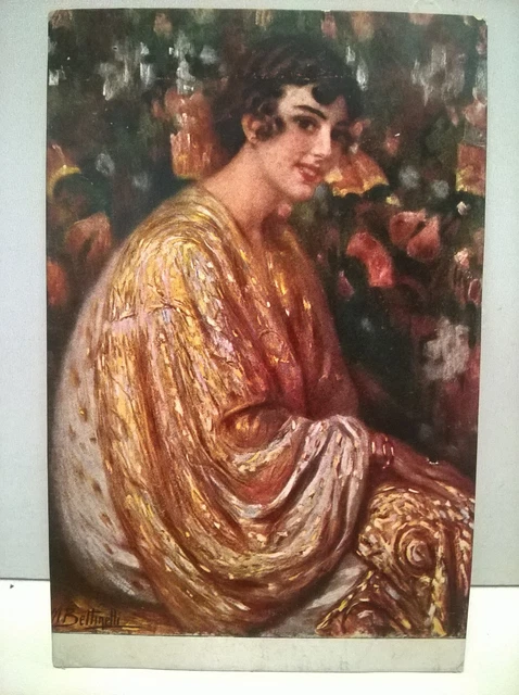 Mario Bettinelli - Il Chimono - Cartolina Viaggiata 1920