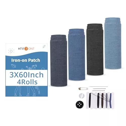 HTVRONT Iron on Patches for Clothing Repair, 15 PCS Fabric Patches for  Clothes, 5 Shades Large Iron on Patches for Clothes, Clothing Patches  Repair