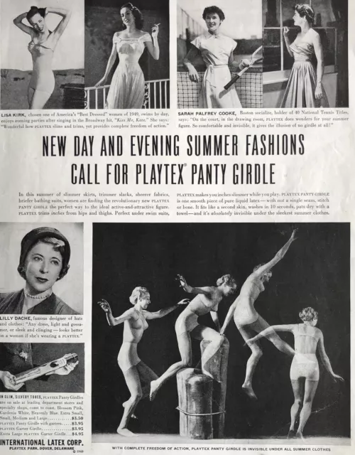 VINTAGE 1953 PLAYTEX Girdle Women's Fashion Lingerie ZSA ZSA GABOR