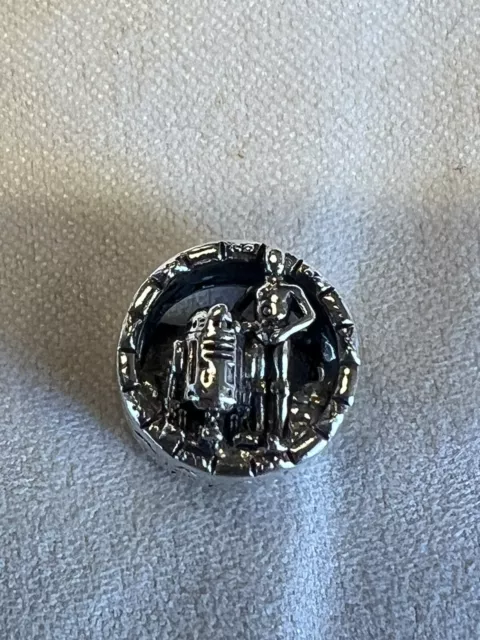 Genuine Pandora Silver Disney Star Wars C-3po R2 D2 Charm 799245C00