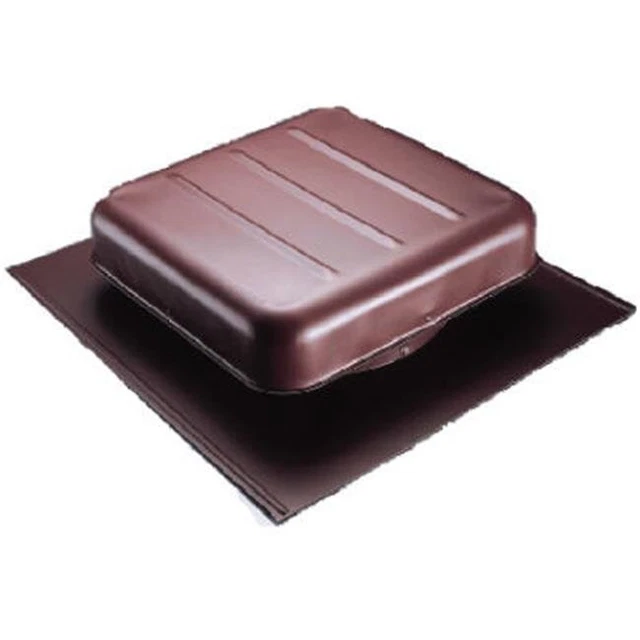 AIR VENT 85158 Square Aluminum Roof Vent, Brown