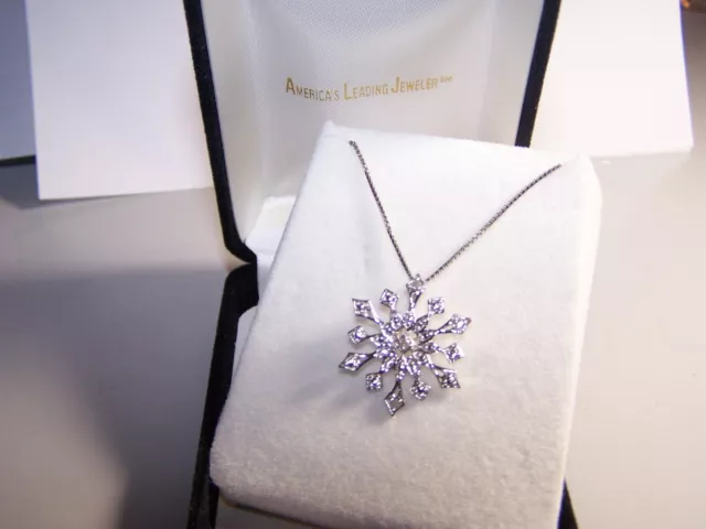 Kay Jewelers Designer Diamond Accent Snowflake Pendant And Chain