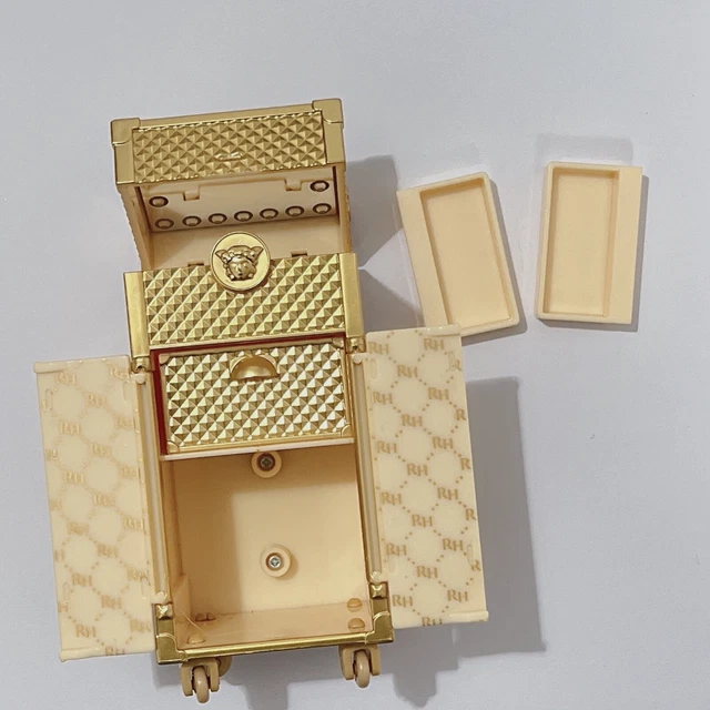RAINBOW HIGH VISION Doll Meline Luxe Diva outfit gold suitcase trolley ...