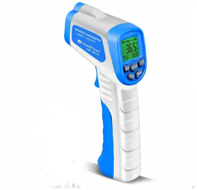 HoldPeak Digital Infrared Thermometer Non Contact Laser IR Temperature Gun 8:1