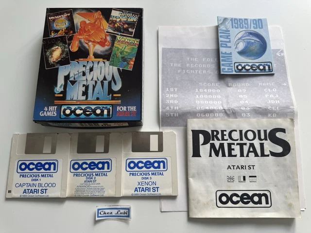 Jeu Vidéo Precious Metal (Captain Blood + Arkanoid + Xenon) - Atari ST - Big Box - État Correct - Version EUR