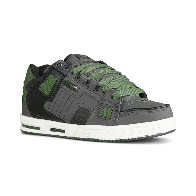 GLOBE MENS NUBUCK Skate Sabre Grey Forest Black Trainers 86.99