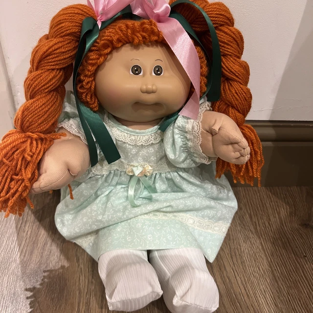 COLECO CABBAGE PATCH Doll HM1 Red Hair Brown Eyes Green Signature 1984  71.42 - PicClick UK