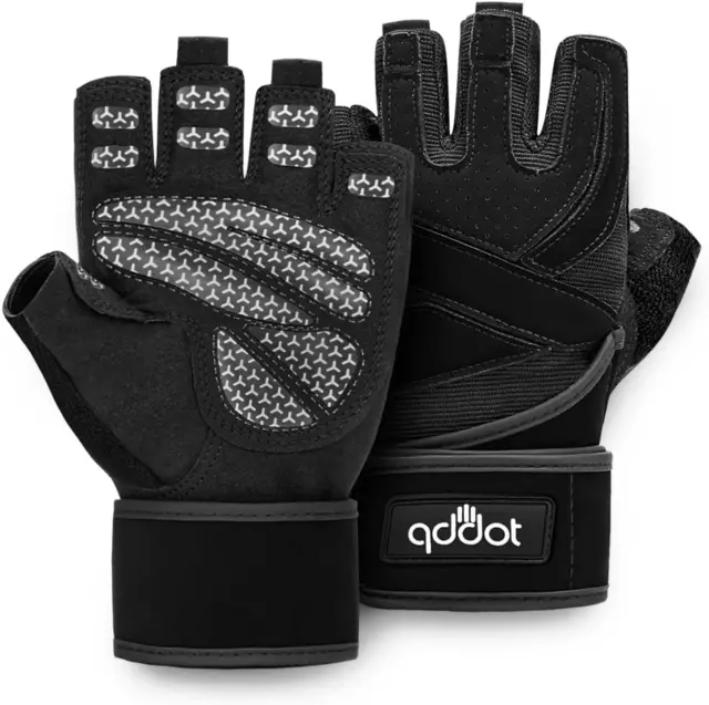 Workout Gloves for Men and Women, Weight Lifting Gym Gloves with Wrist Support,
